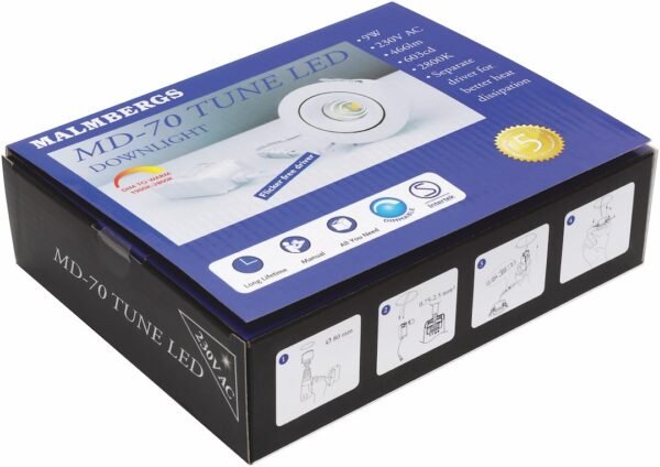 LED-downlight MD-70 Tune, Vit, 230V, IP44 - Bild 6